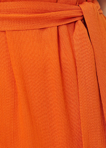 Помаранчева кежуал плаття, сукня з відкритими плечима KOTON однотонна