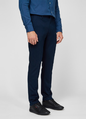 Темно-синие классические демисезонные чиносы брюки Tommy Hilfiger