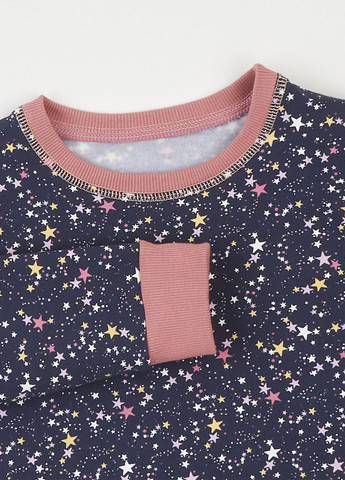 Темно-синяя зимняя пижама (свитшот, брюки) ArDoMi