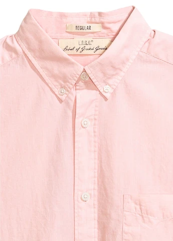 Розовая рубашка H&M