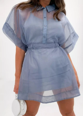 Синее кэжуал платье Missguided