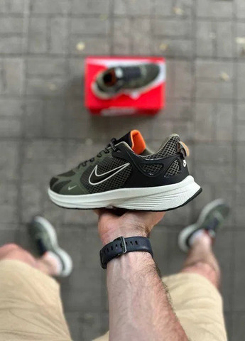 Оливковые (хаки) демисезонные кроссовки No Brand