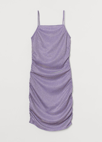Сиреневое коктейльное сукня H&M однотонное