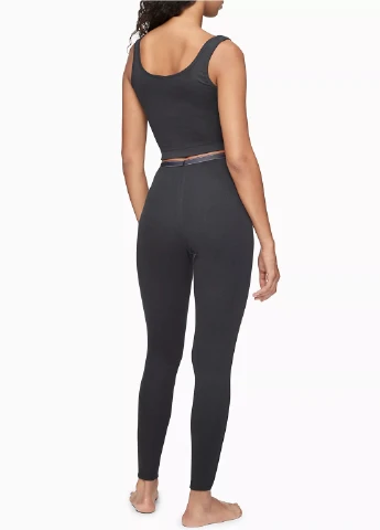 Черные демисезонные леггинсы Calvin Klein