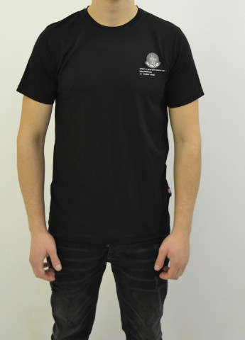 Черная футболка мужская fragment Moncler