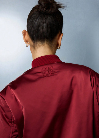 Бомбер SHEIN бейсбольний на блискавці (366512860)