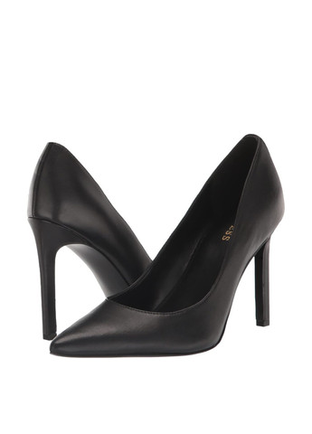 Черные женские классические туфли на высоком каблуке американские - фото