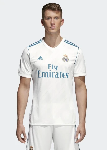 Біла футболка з коротким рукавом adidas