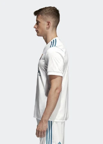 Біла футболка з коротким рукавом adidas
