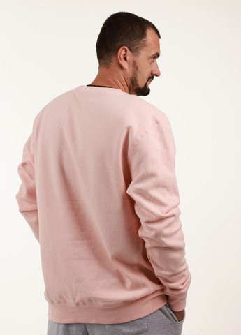 Пудровий світшот Blue 84 напис без декору (359854773)