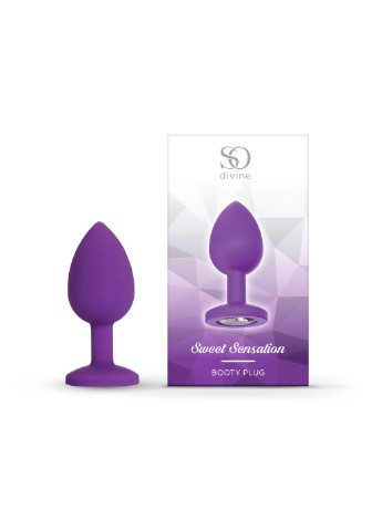 Анальная пробка с кристаллом Sweet Sensation - 3 в 1 размер S So Divine (252297489)