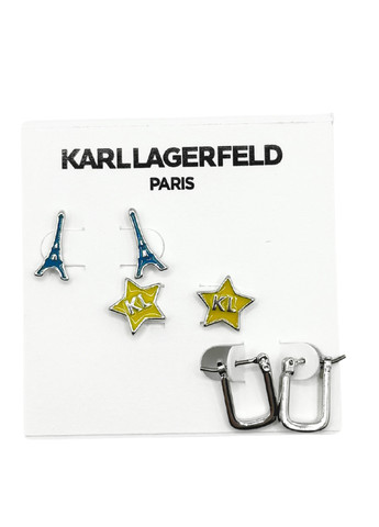 Сережки (3 пари) Karl Lagerfeld (294424626)