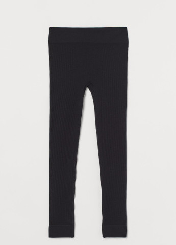 Черные демисезонные леггинсы H&M