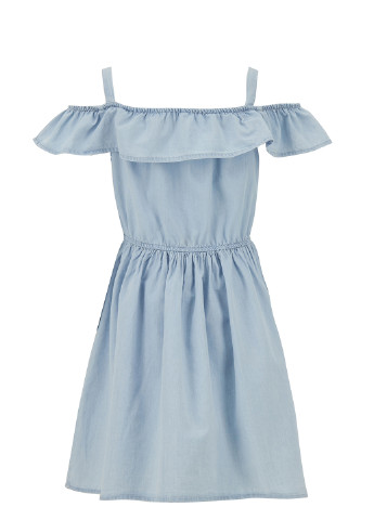 Світло блакитна кежуал платье кльош DeFacto