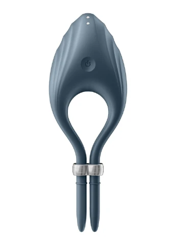 Эрекционное виброкольцо лассо Duelist Dark Blue, 10 режимов, мощный мотор Satisfyer (254785293)