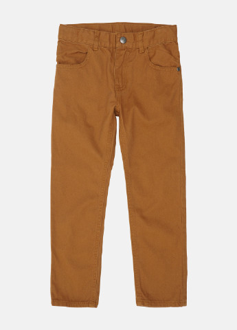 Коричневые кэжуал демисезонные брюки зауженные H&M