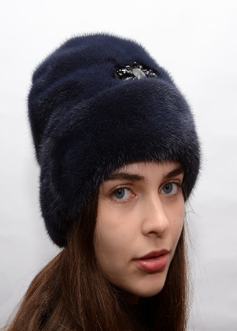 Жіноча зимова норкова шапка Меховой Стиль рукавичка (205139998)