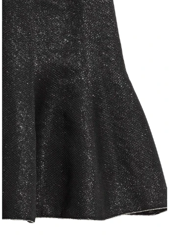 Черная однотонная юбка H&M