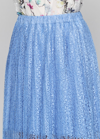 Небесно-голубая кэжуал однотонная юбка Silvian Heach миди