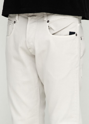 Светло-серые демисезонные прямые джинсы G-Star Raw