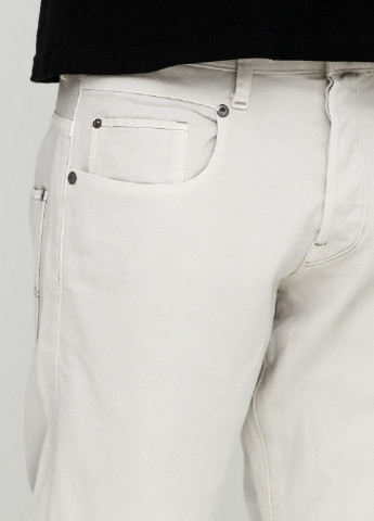 Светло-серые демисезонные прямые джинсы G-Star Raw