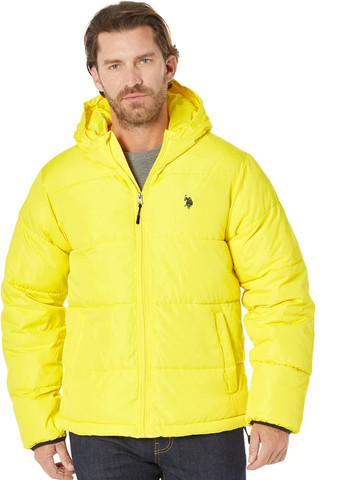 Жовта демісезонна куртка U.S. Polo Assn.