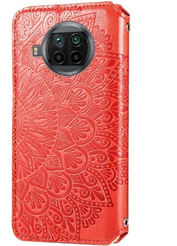 Кожаный чехол книжка Mandala (PU) для Xiaomi Mi 10T Lite / Redmi Note 9 Pro 5G Красный (is_00000041397_2) Getman (237829232)