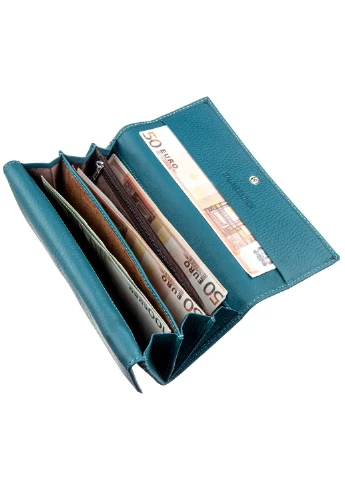 Женский кожаный кошелек-визитница 10х18,5 см st leather (229461028)