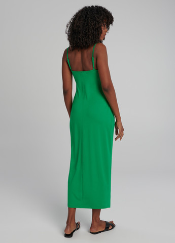 Зеленое кэжуал платье Sinsay однотонное