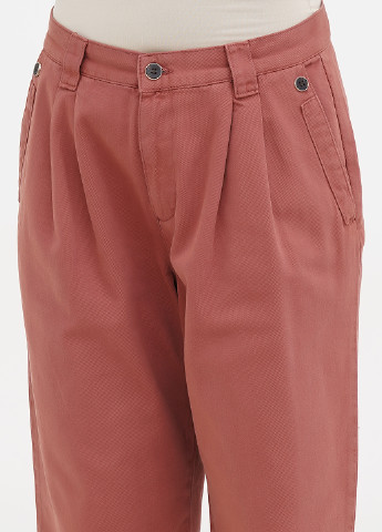 Темно-розовые кэжуал демисезонные палаццо брюки Motivi