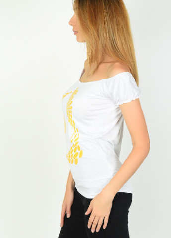 Біла літня футболка жіноча білого кольору ААА