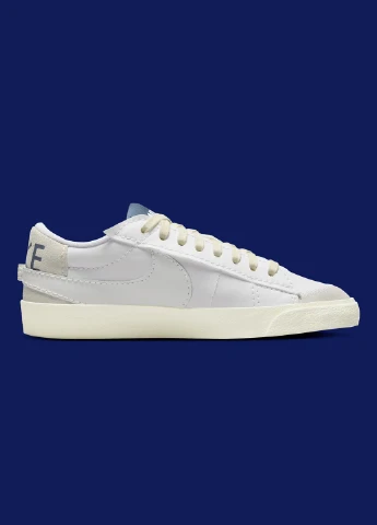 Білі кроссовки fd0378-121 демісезон Nike BLAZER LOW '77 JUMBO SE