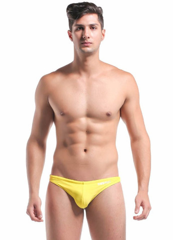 Мужские желтые пляжные мужские плавки для загара Desmit