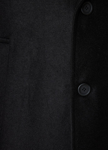 Чорне демісезонне Пальто однобортне KOTON