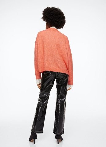 Светло-оранжевый демисезонный джемпер свободного кроя джемпер H&M