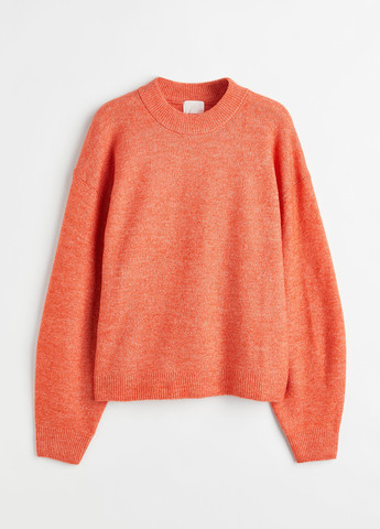 Светло-оранжевый демисезонный джемпер свободного кроя джемпер H&M