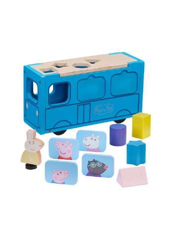 Игровой набор деревянный сортер - Школьный автобус Пеппи (07222) Peppa (254066534)