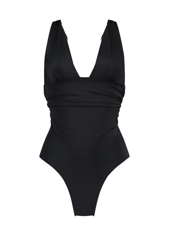 Черный демисезонный купальник слитный, майо Hunkemoller