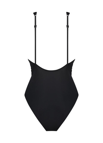 Черный демисезонный купальник слитный, майо Hunkemoller