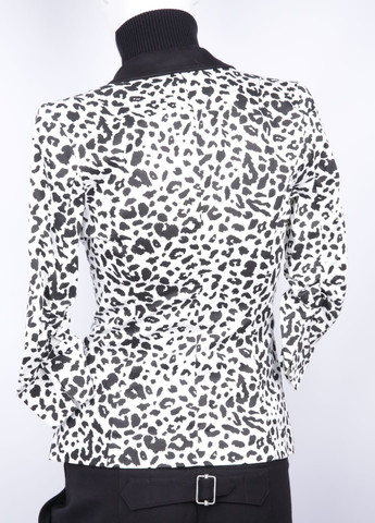 Черно-белый женский жакет VERA MODA леопардовый - демисезонный