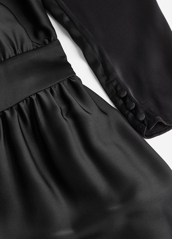 Чорна кежуал сукня H&M однотонна