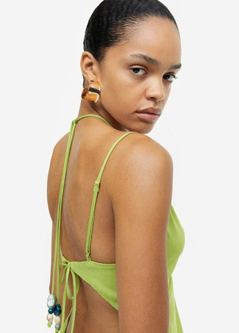 Фісташкова кежуал сукня сукня-комбінація H&M однотонна