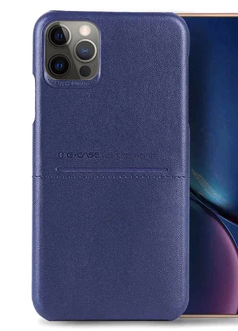 Шкіряна накладка Cardcool Series для Apple iPhone 12 Pro / 12 (6.1 ') Синій (is_00000041343_3) G-Case (229725790)