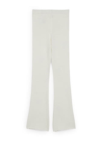Белые кэжуал демисезонные клеш брюки C&A