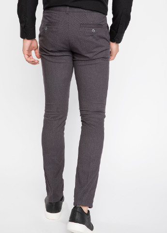 Темно-серые классические демисезонные зауженные брюки DeFacto