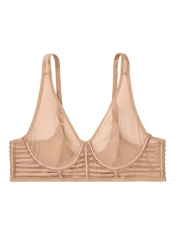 Світло-бежевий демісезонний комплект (бюстгальтер, труси) Victoria's Secret
