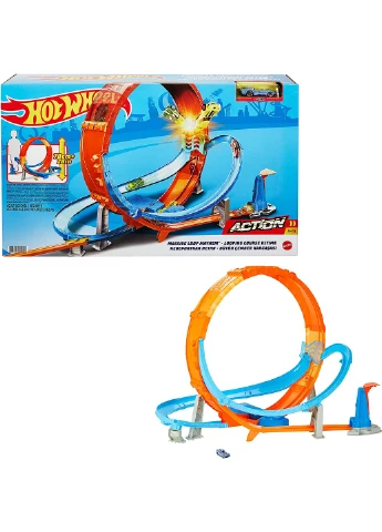 Трек Hot Wheels Action Massive Loop Mayhem Гігантська петля Шалені зіткнення (GTV14) Mattel (255665071)
