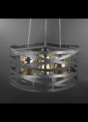 Люстра стельова підвісна в стилі LOFT (лофт) 3222/3-br Чорний 40х40х40 см. Handmade (234537624)