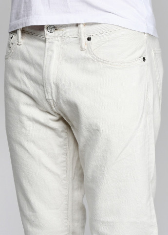 Бежевые демисезонные прямые джинсы Gap