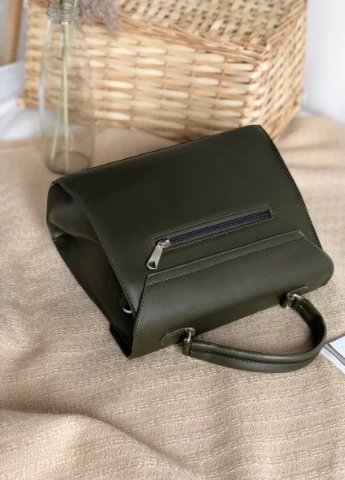 Сумка трапеція Furla класична у вигляді конвертика ROMASHKA, Хакі (одна тисяча шістьдесят два) Ромашка (225640635)